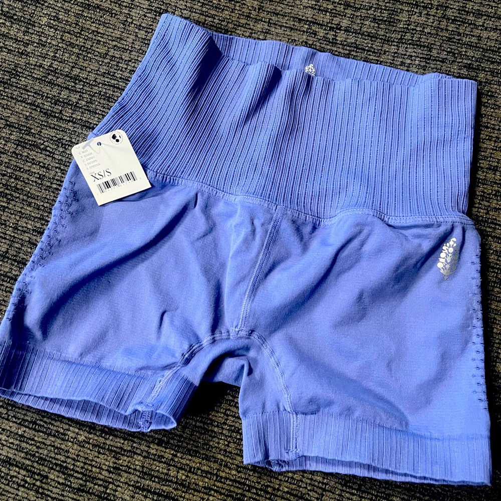 Free People Baby Blue workout tights